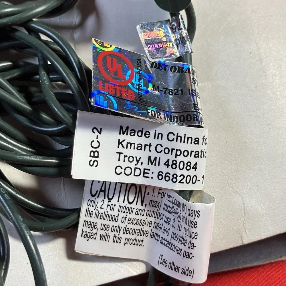 1 Box 2002 GE Pro-Line 100 Outdoor Commercial Grade Connect 6 Multi Color Lights